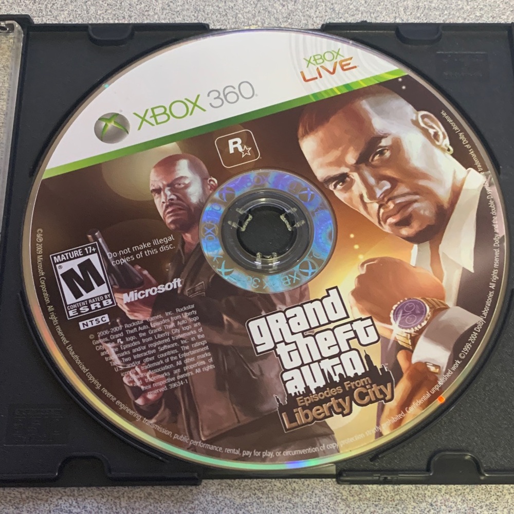 Microsoft Xbox 360 Grand Theft Auto: Episodes from Liberty City disc only